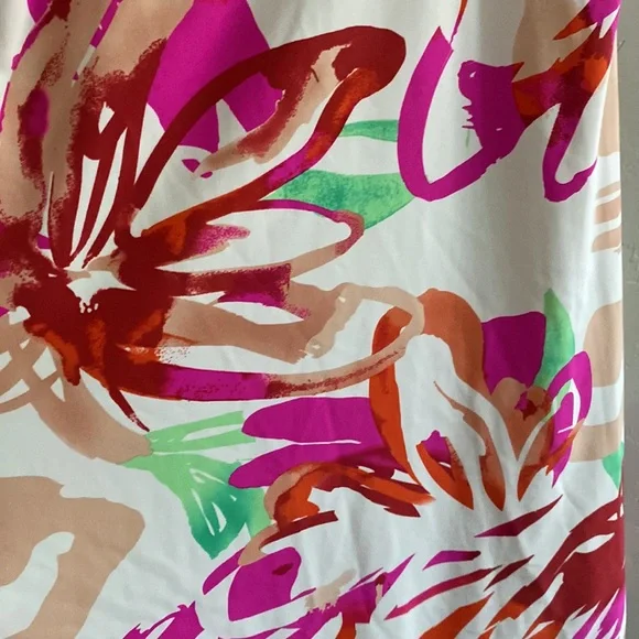 Aryeh Floral Sleeveless Asymmetrical Short Tank Dress Size Small - Picture 5 of 12